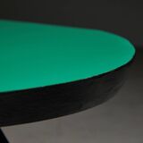 Italian 1950/60s Coffee Table with Copper Feet and Green Top