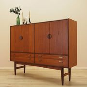 Teak highboard, Danish design, 1960s, made in Denmark