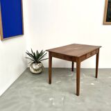 Solid cherry wood desk with spindle legs