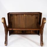 Extendable wooden dining table 1860