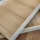 Solid oak farmhouse table with two drawers and two extensions, 306 cm.