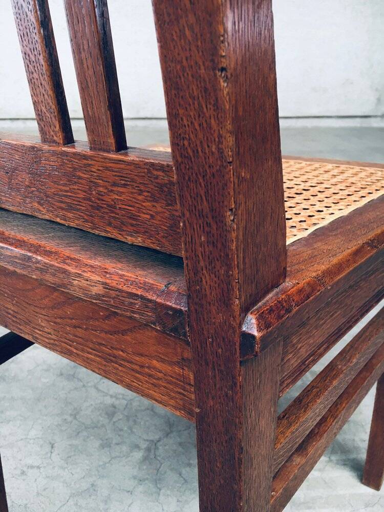 Early 20th Century Art Deco Dining Chair Set, 1920s, Set of 3