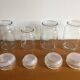 Lot of 4 vintage glass jars