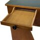 Art Deco desk, minimalist design in oak, unique 40s design, Netherlands.