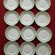 Set of 12 small green polka dot dessert plates - Moulin des Loups