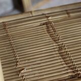 Spectacular vintage bamboo shelf