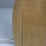 Scandinavian space age teak and opaline table lamp, Sweden