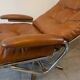 Vintage reclining lounge chair and footrest