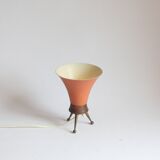 Brass tripod table lamp, 1950s