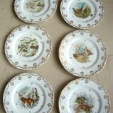 6 Limoges porcelain plates