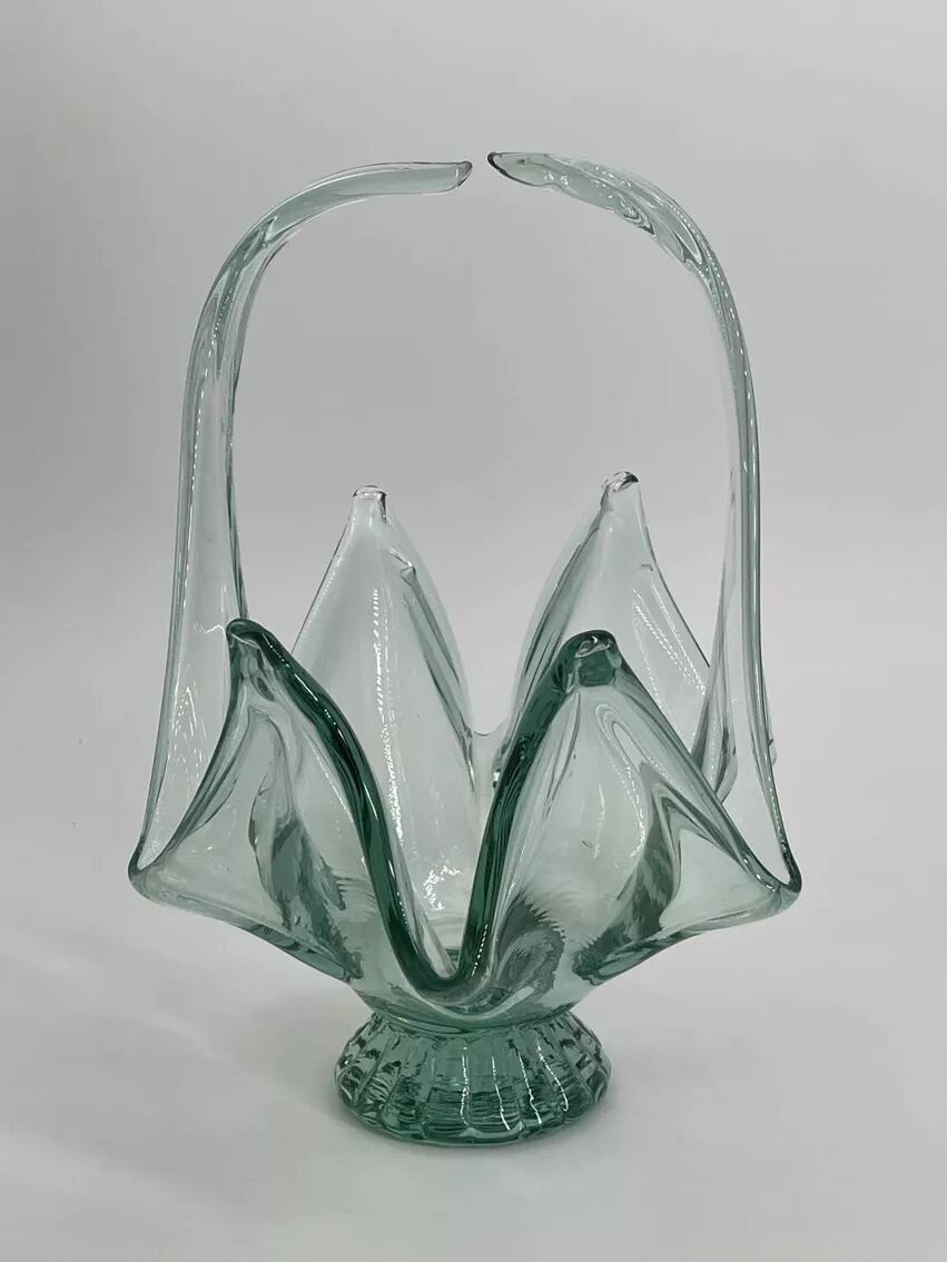 Coupe à fruit vintage en verre