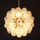 Spectacular Sputnik chandelier with snow glass balls, Doria, Germany, 1970s.