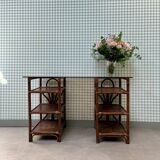 70s rattan desk