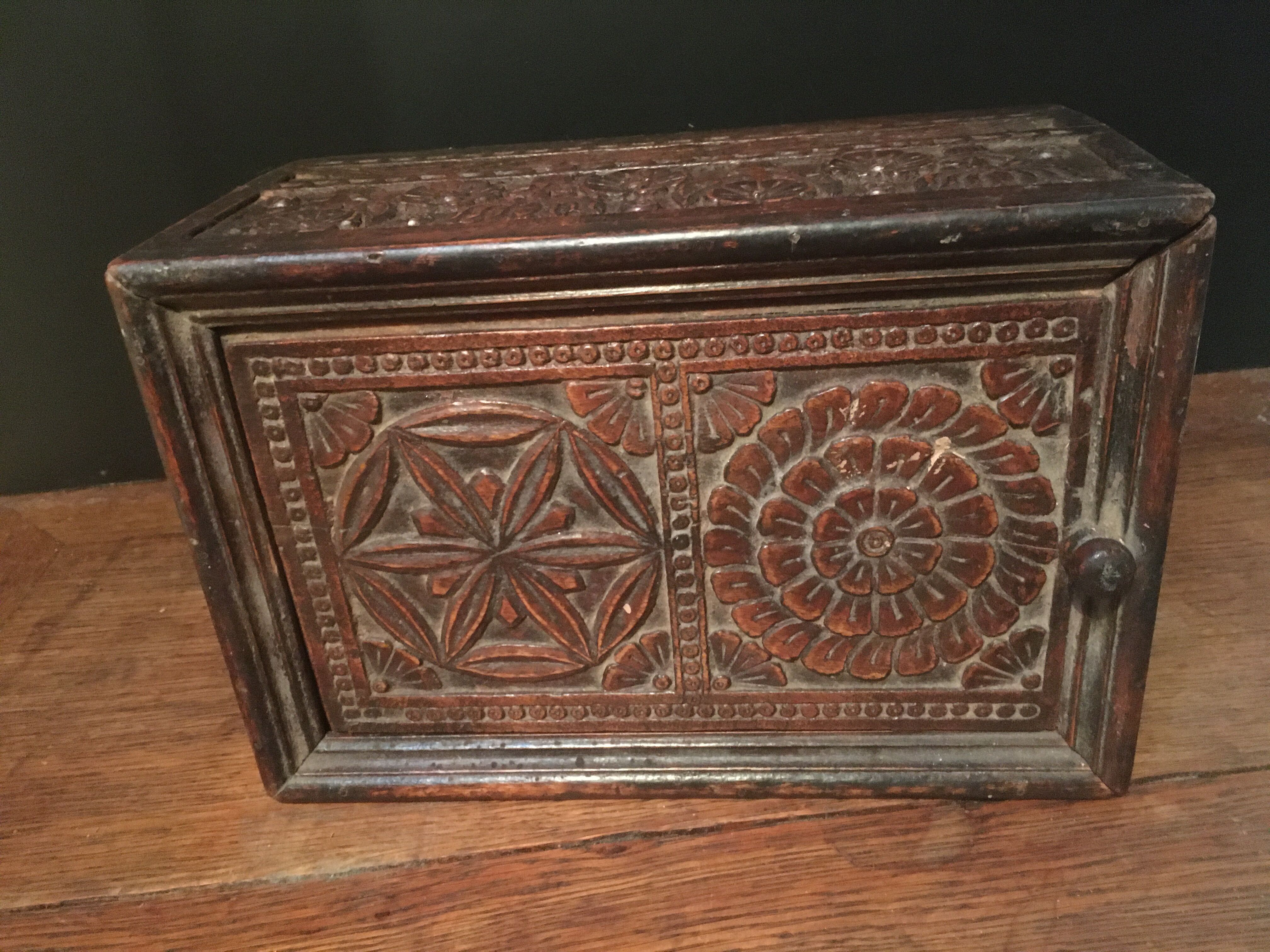 Indian teak spice box