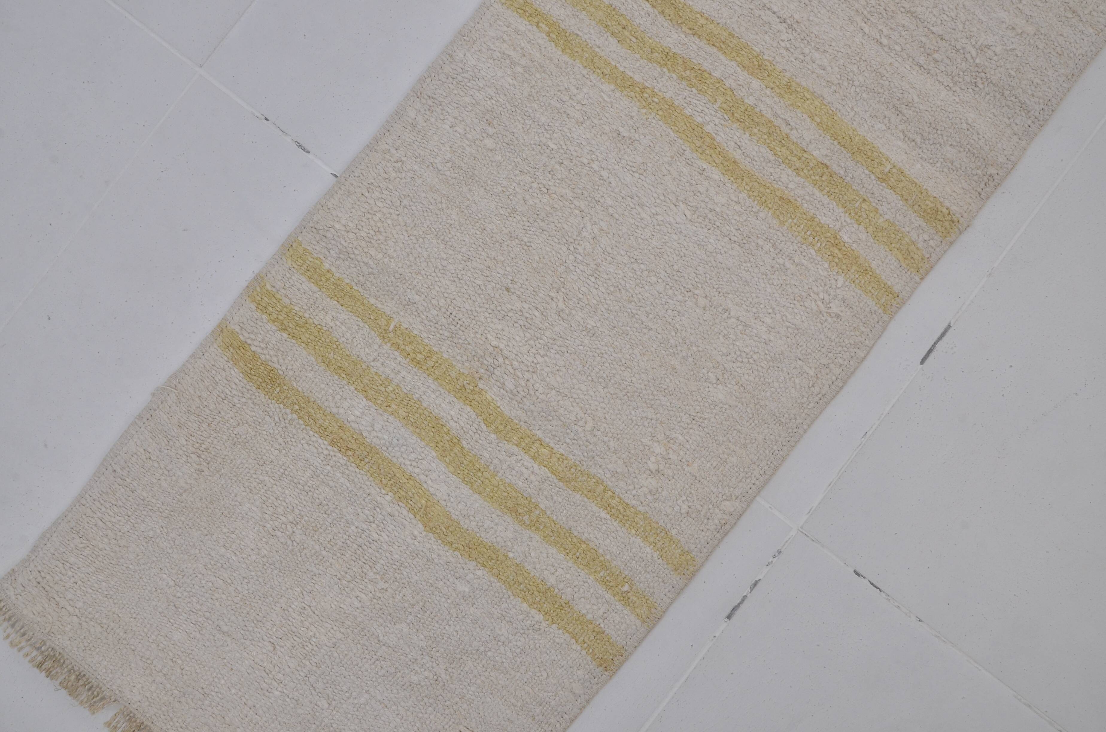 Small Vintage Hemp Kilim Rug sku3996