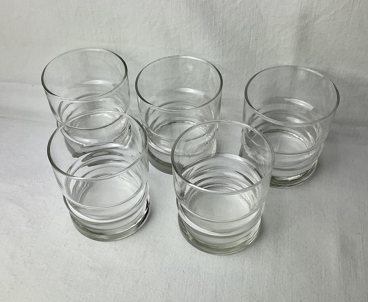Set of 5 glasses with vintage aperitif 70'