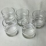 Set of 5 glasses with vintage aperitif 70'