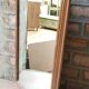 Ancient Burmese teak mirror