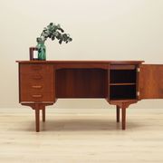 Teak desk, Danish design, 1970s, designer: H.P. Hansen, manufacturer: Rande