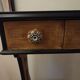 Lyre bedside table