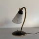 Mid-century bedside lamp in black metal and brass, 1950s, Germany