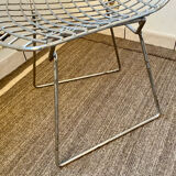 Pair of Harry Bertoia chair for Knoll vintage chrome steel 80s