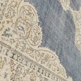 6x10 Navy Blue Turkish Vintage Rug, 193x315Cm