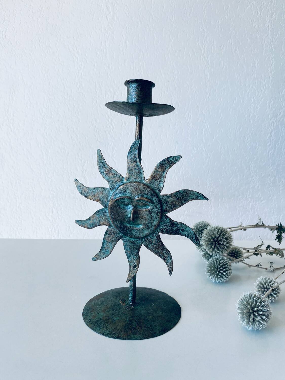 Sun candle holder