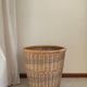Large VINTAGE WICKER BASKET Wood