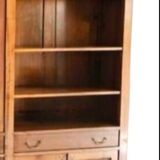 Large solid wood dressing room bookcase