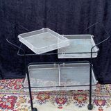 Rolling serving trolley