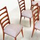 Ensemble de six chaises de salle à manger par Gaston Poisson