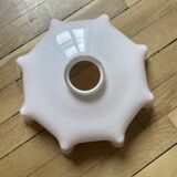 Vintage opaline pink glass lampshade from Czechoslovakia 250913