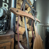 Ancienne luge américaine en bois vintage