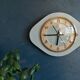 Vintage clock, wall clock "tender green FFR"