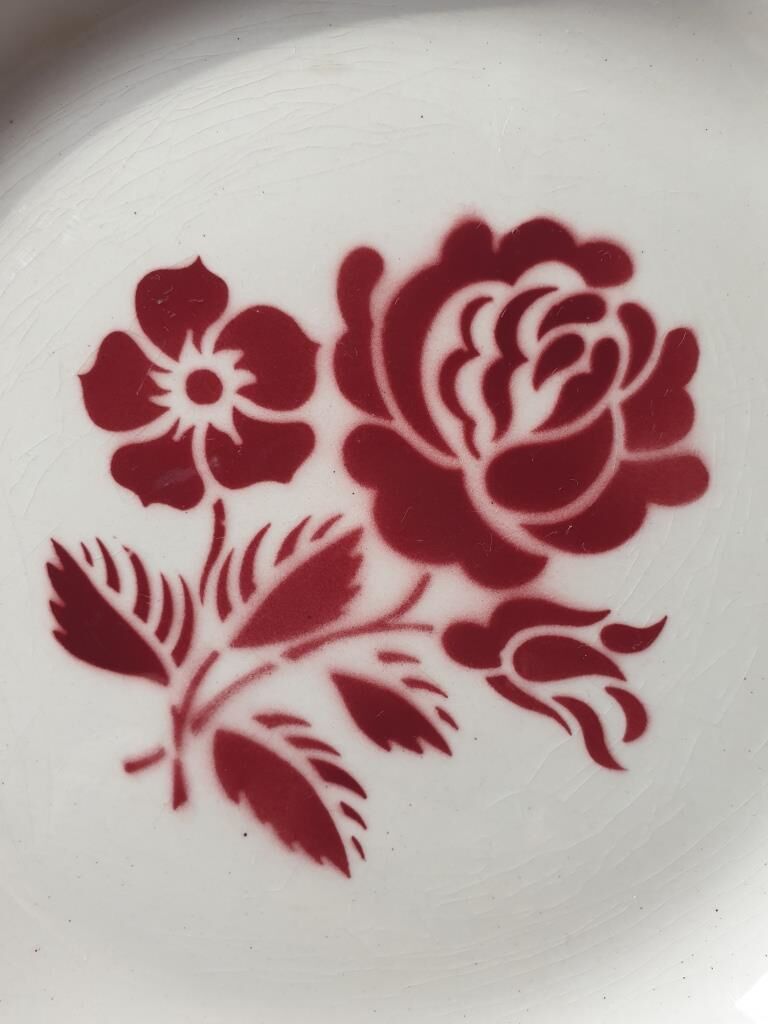 Set 6 plates Gien France Claire