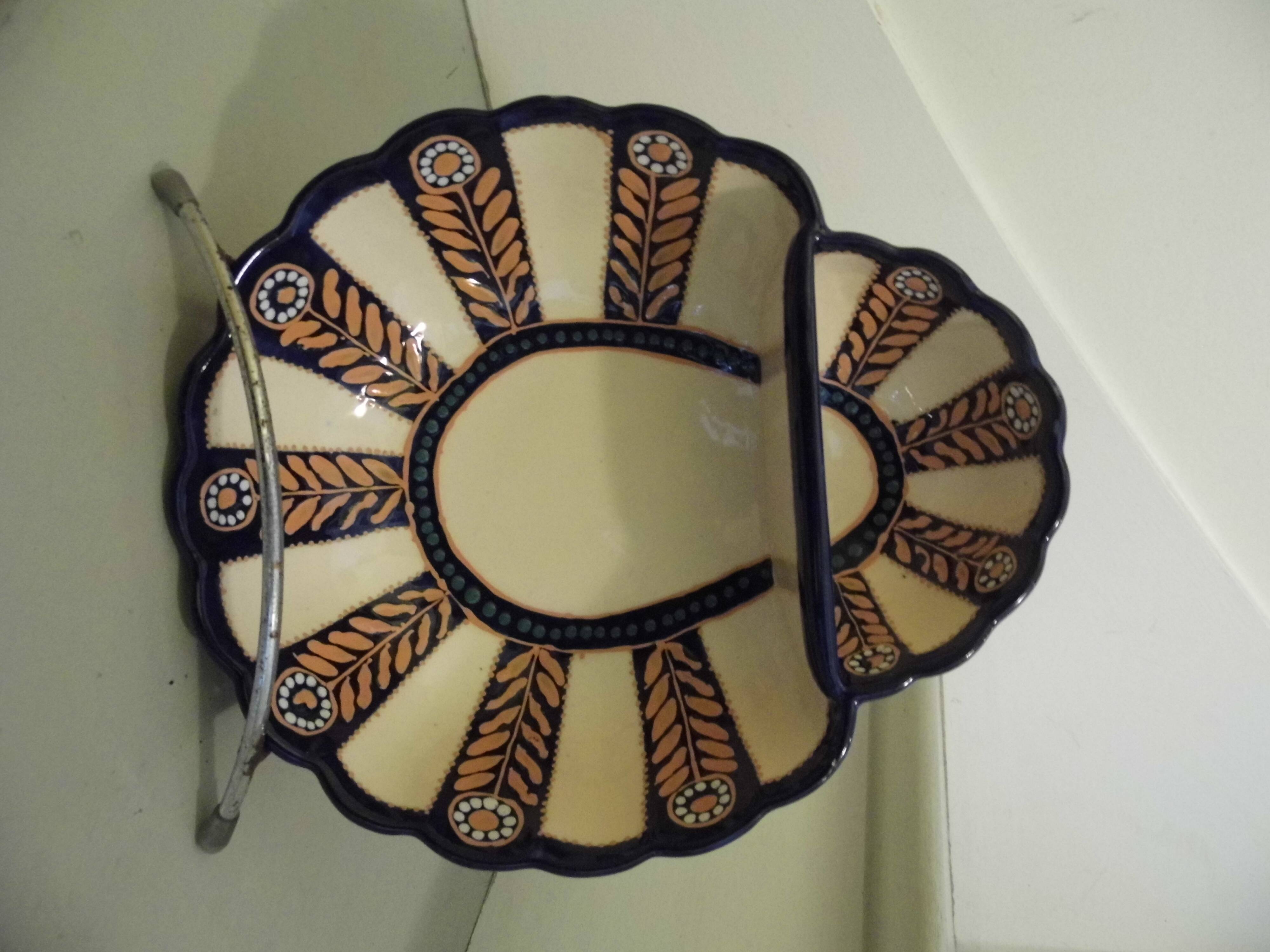Bol en faience de Quimper, bol à artichaut
