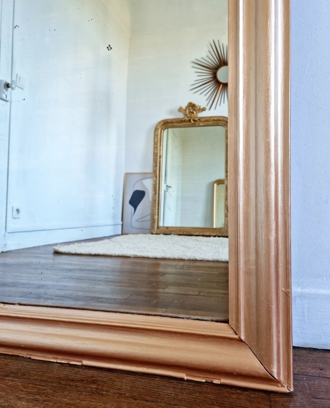 Old mirror Louis Philippe