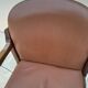 2 vintage Scandinavian Danish teak conference chair armchairs