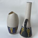 Vase (x2) West Germany Fat Lava Dümler&Breiden 1960