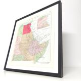 Carte ancienne Afrique Nord-Est Egypte Libye Soudan 1950