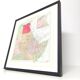 Old map Northeast Africa Egypt Libya Sudan 1950