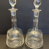 Pair of antique decanters