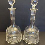Pair of antique decanters