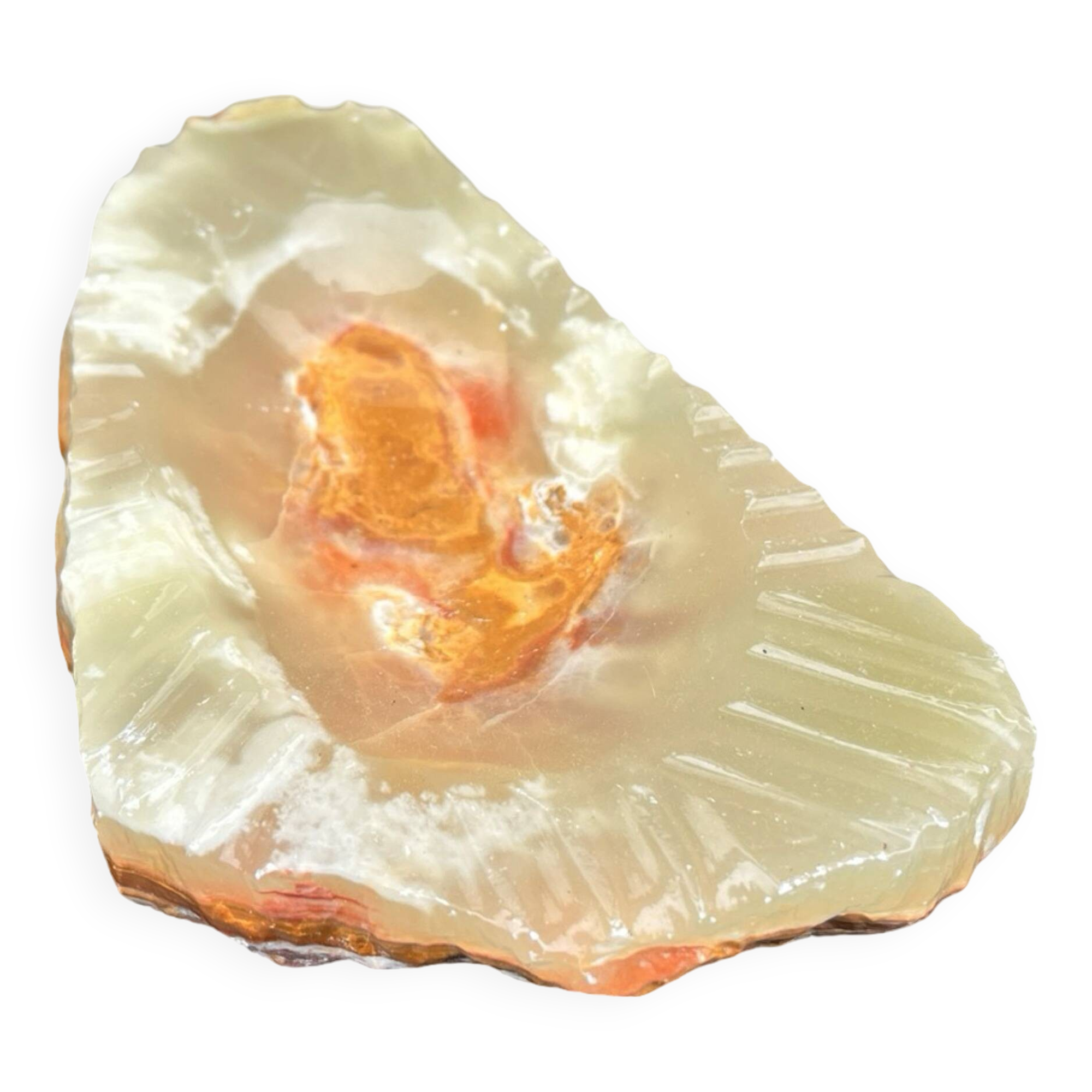 Organic alabaster ashtray Italy, 1970s.