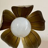 Lampe fleur en laiton