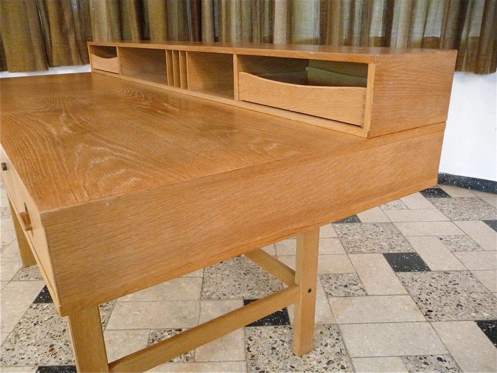 Flip-top partner secretary desk by Jens Quistgaard for Løvig, Denmark 1960s