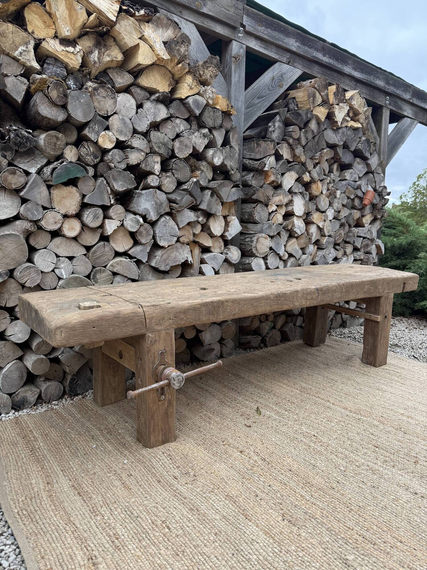 low carpenter's bench / TV stand bench