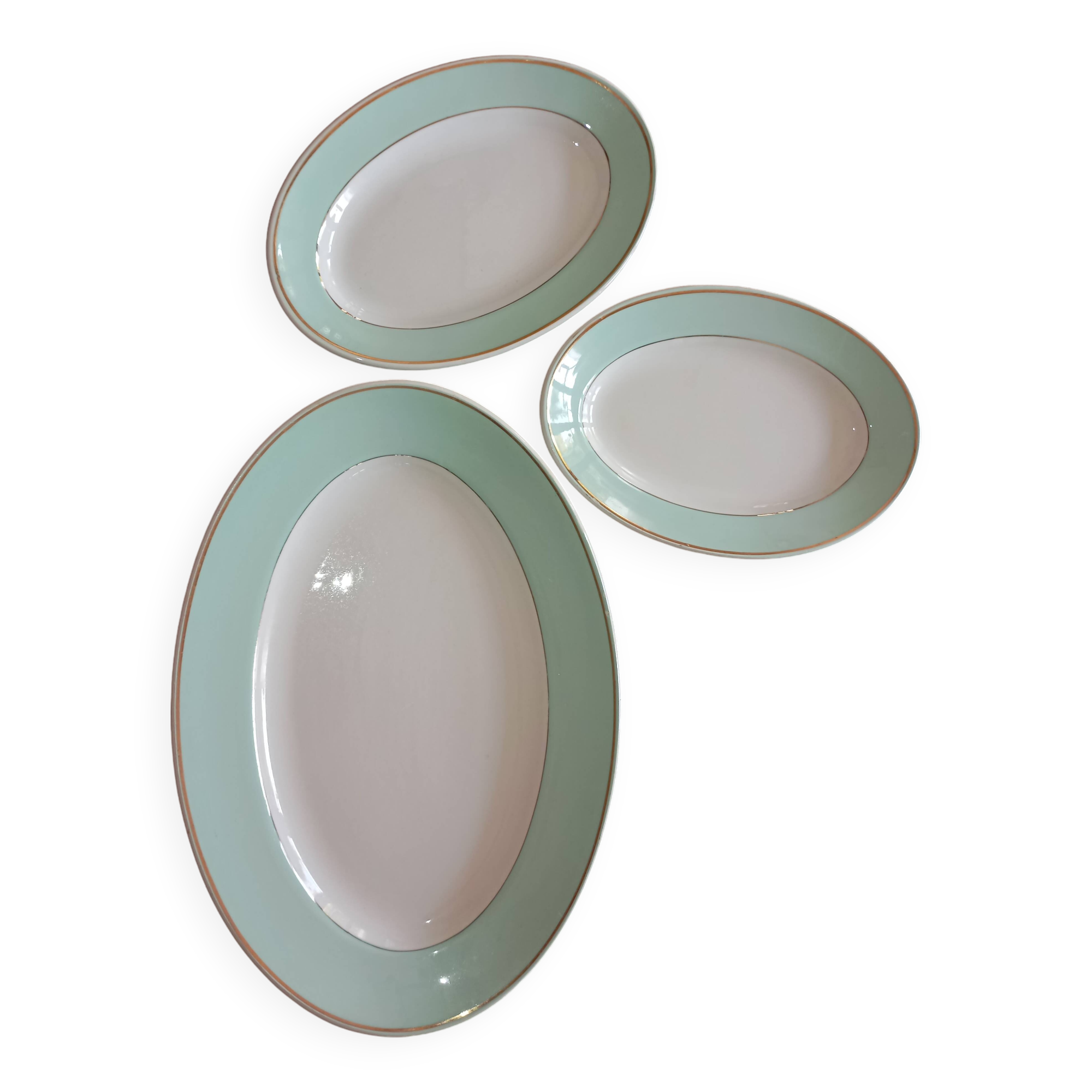 Oval dish and serving bowls "Meudon" K&G Lunéville