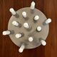 Aluminium candle holders for 13 candles, 1970s.